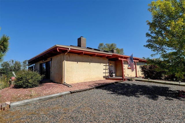 view of rear view of property