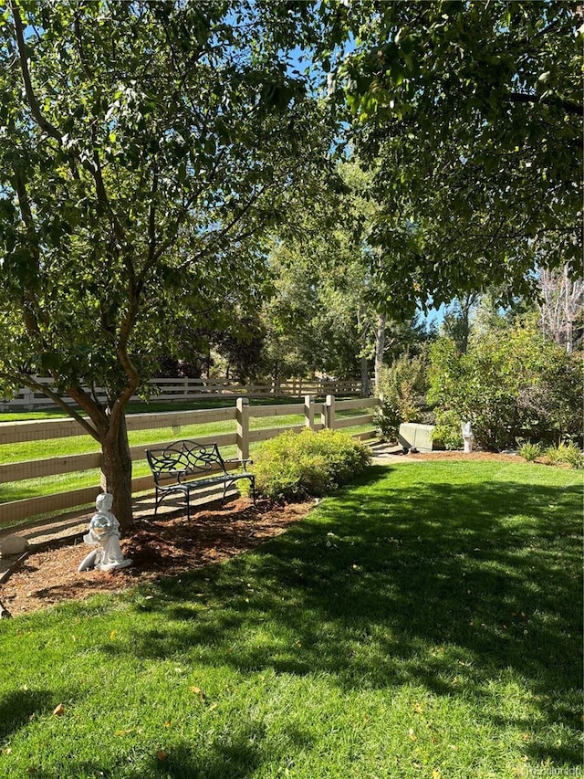 surrounding community featuring a yard