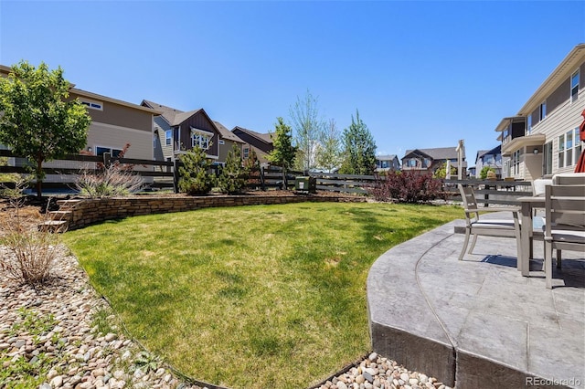 1632 Saddlesmith Pl, Castle Pines, CO 80108 - view of yard with a residential view and a patio area