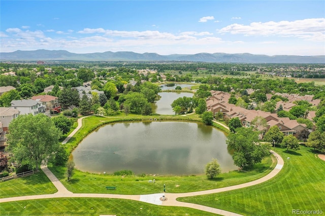 11268 Grove St Unit I, Westminster, CO 80031 - aerial perspective of suburban area featuring a water and mountain view