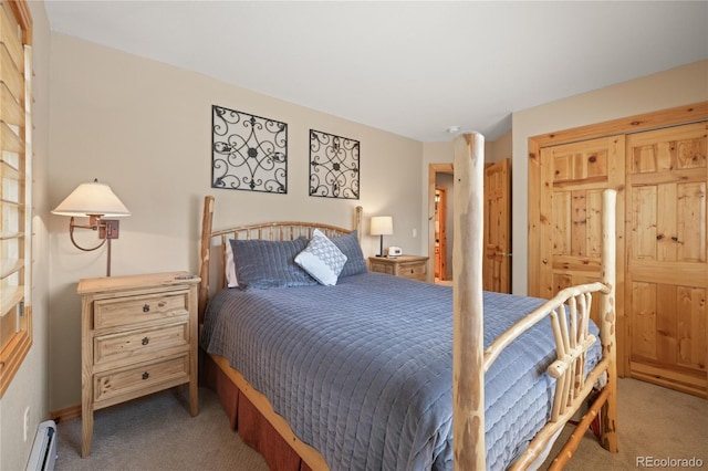 100 River Park Dr Unit A, Breckenridge, CO 80424 - bedroom with carpet and a baseboard heating unit