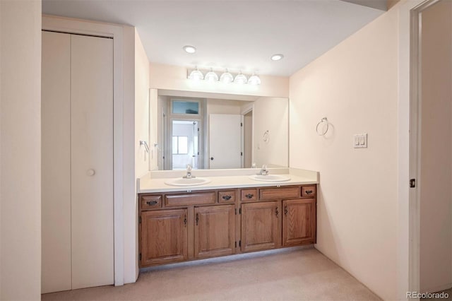 bathroom with vanity