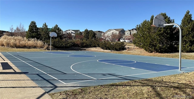 view of sport court