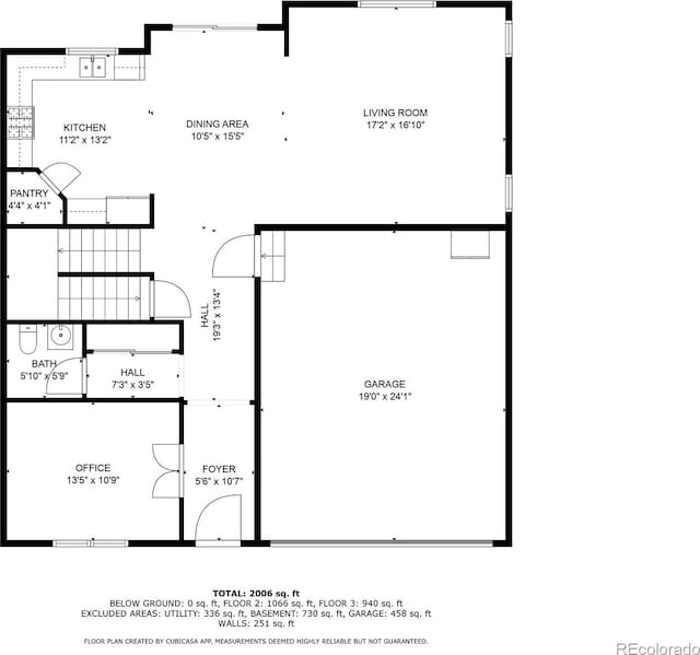 6612 Big Leaf Ln, Colorado Springs, CO 80927 - view of property floor plan