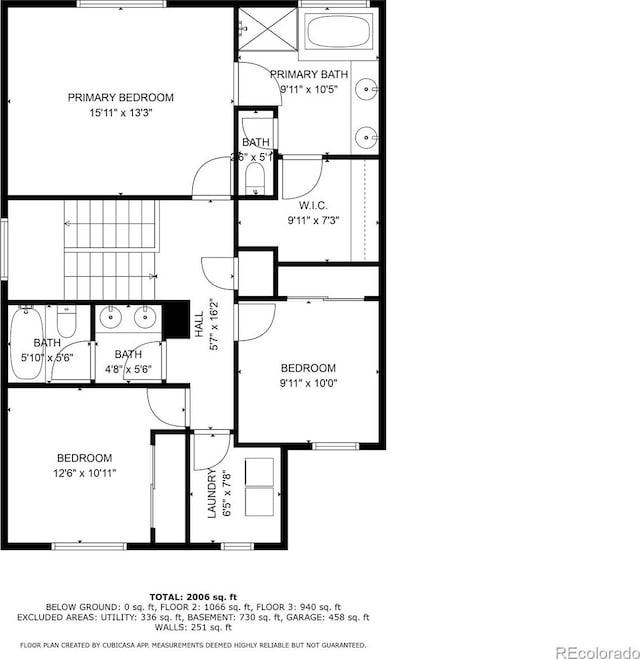6612 Big Leaf Ln, Colorado Springs, CO 80927 - view of property floor plan