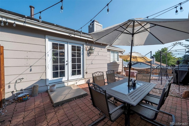 view of patio / terrace with french doors