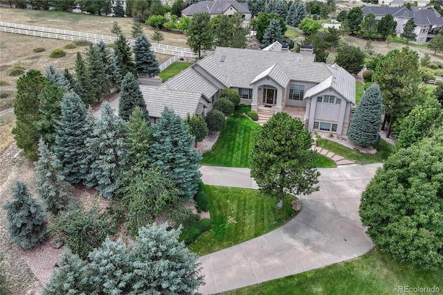 birds eye view of property