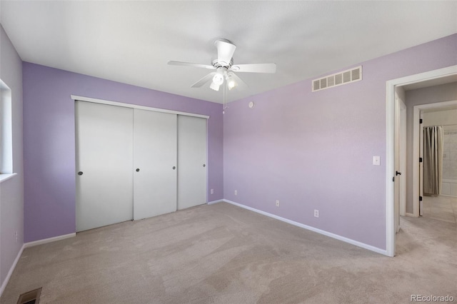 11050 Gaylord St, Northglenn, CO 80233 - unfurnished bedroom featuring carpet, a closet, baseboards, and a ceiling fan