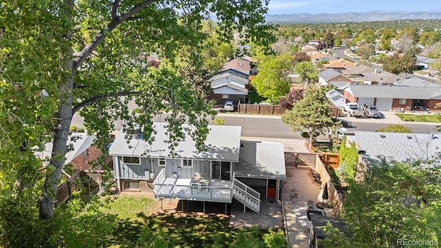 4381 Dixon Dr, Westminster, CO 80031 - aerial perspective of suburban area featuring a mountain backdrop
