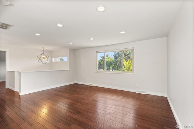 4381 Dixon Dr, Westminster, CO 80031 - empty room featuring baseboards, hardwood / wood-style floors, and recessed lighting