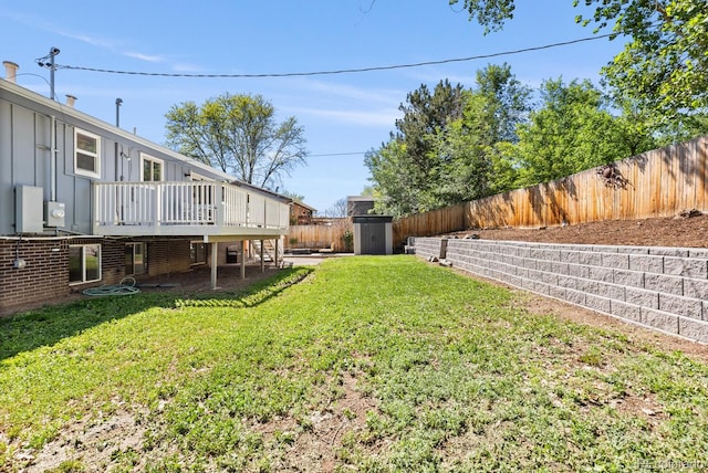 4381 Dixon Dr, Westminster, CO 80031 - view of yard with a deck