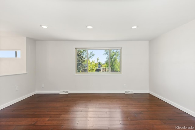 4381 Dixon Dr, Westminster, CO 80031 - spare room with baseboards, hardwood / wood-style flooring, and recessed lighting
