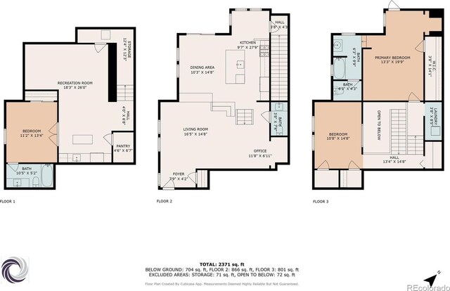 2937 Champa St Unit A, Denver, CO 80205 - home floor plan