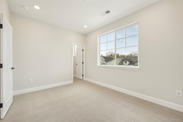 view of carpeted empty room