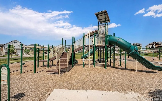 view of community jungle gym