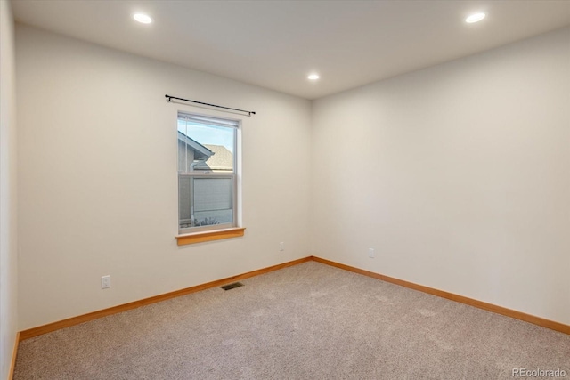 133 Starbuck Cir, Salida, CO 81201 - spare room featuring carpet flooring and recessed lighting