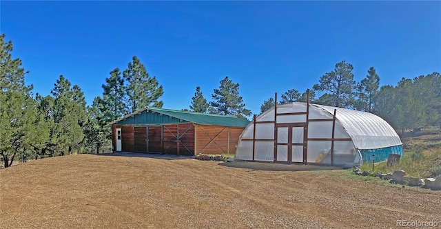 view of outdoor structure