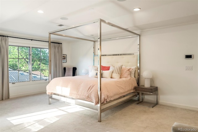 5455 E Cedar Ave, Denver, CO 80246 - carpeted bedroom featuring baseboards and recessed lighting