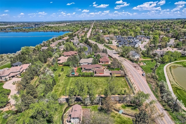 15325 W 32nd Ave, Golden, CO 80401 - aerial perspective of suburban area featuring a large body of water