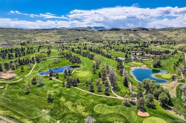 15325 W 32nd Ave, Golden, CO 80401 - drone / aerial view of a water and mountain view and a golf course