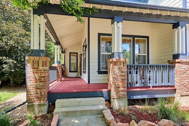 10955 Dearborne Dr, Parker, CO 80134 - view of wooden porch