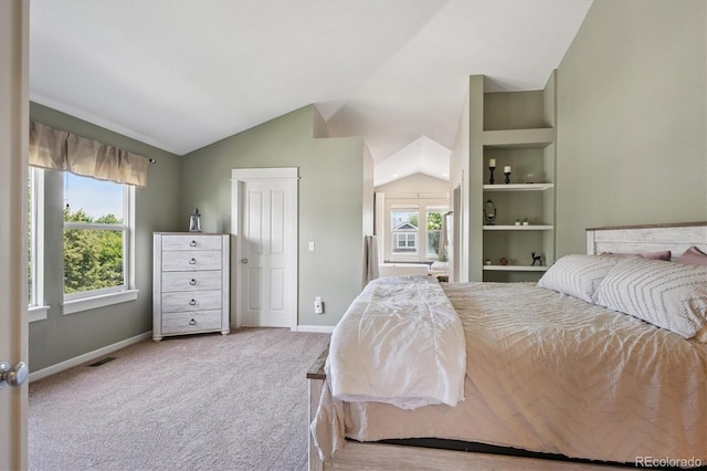 10955 Dearborne Dr, Parker, CO 80134 - carpeted bedroom featuring baseboards and lofted ceiling