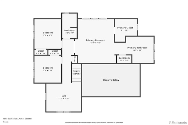 10955 Dearborne Dr, Parker, CO 80134 - view of room layout