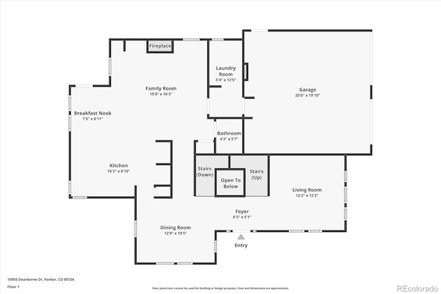 10955 Dearborne Dr, Parker, CO 80134 - view of room layout