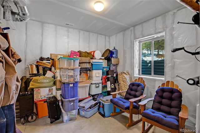 view of storage room