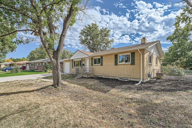 view of ranch-style home