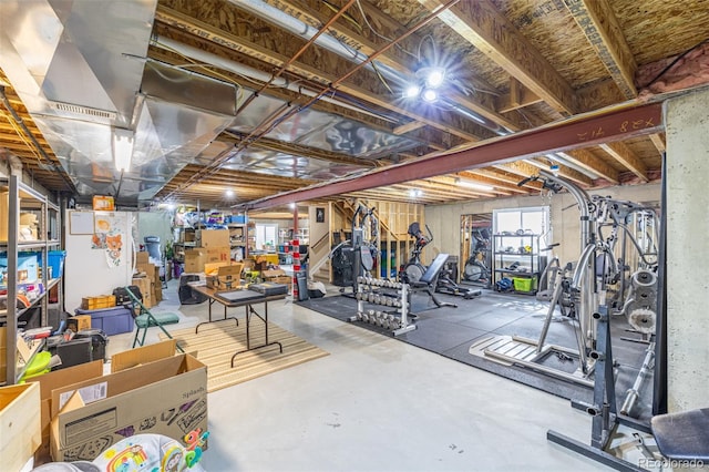 below grade area featuring a wealth of natural light