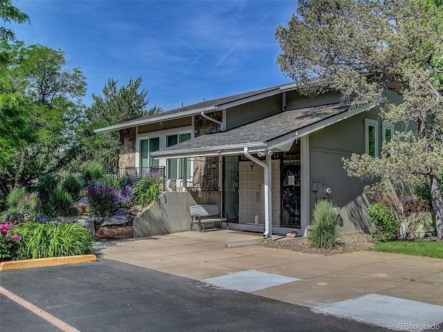 view of front of home