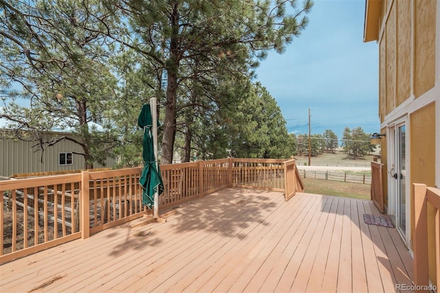 37677 Sable Ridge Rd, Elizabeth, CO 80107 - view of wooden terrace