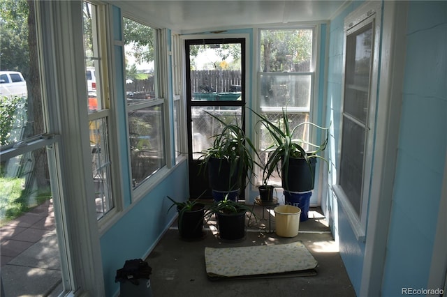 view of sunroom / solarium