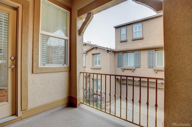 view of balcony