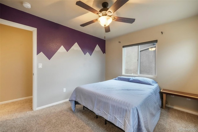 6349 Shooting Iron Way, Colorado Springs, CO 80923 - bedroom featuring carpet and a ceiling fan