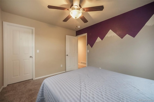 6349 Shooting Iron Way, Colorado Springs, CO 80923 - carpeted bedroom with a ceiling fan and baseboards