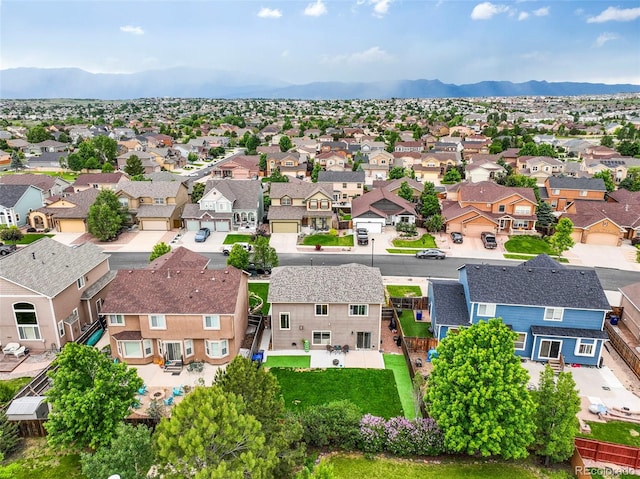 6349 Shooting Iron Way, Colorado Springs, CO 80923 - aerial perspective of suburban area with a mountainous background