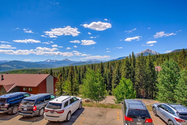 9800 Ryan Gulch Rd Unit A-101, Silverthorne, CO 80498 - view of mountain background with a heavily wooded area