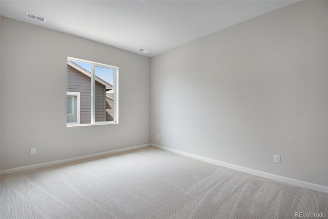 view of carpeted empty room