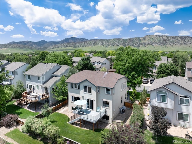 9610 S Dover Way, Littleton, CO 80127 - aerial view of residential area featuring mountains