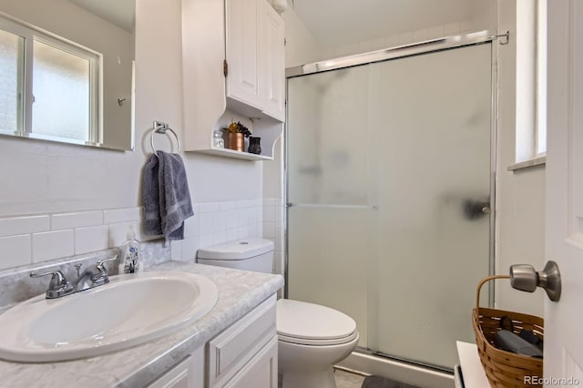 6212 S Ash Cir W, Centennial, CO 80121 - bathroom featuring vanity and a stall shower