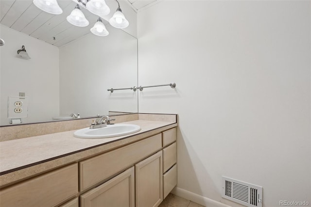 150 Apache Trl, Woodland Park, CO 80863 - bathroom featuring tile patterned floors, vanity, and baseboards