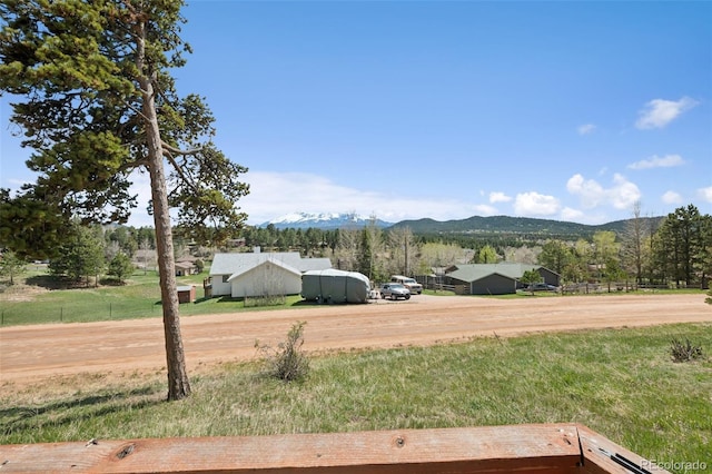 150 Apache Trl, Woodland Park, CO 80863 - view of yard with a mountain view