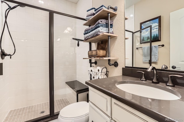 2165 Summerlin Ln, Longmont, CO 80503 - full bath featuring a shower stall, toilet, and vanity