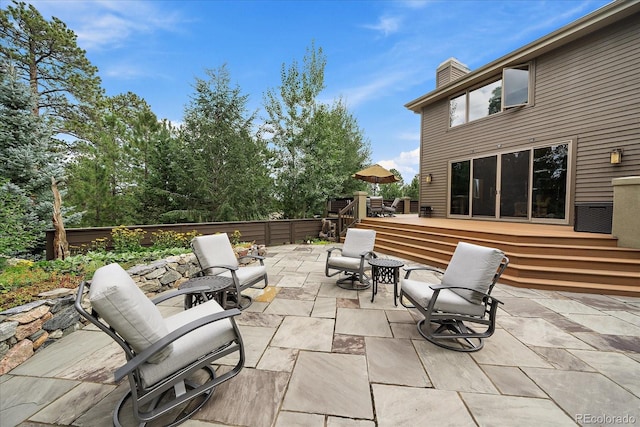1456 Shavano Ct, Evergreen, CO 80439 - view of patio / terrace featuring a wooden deck