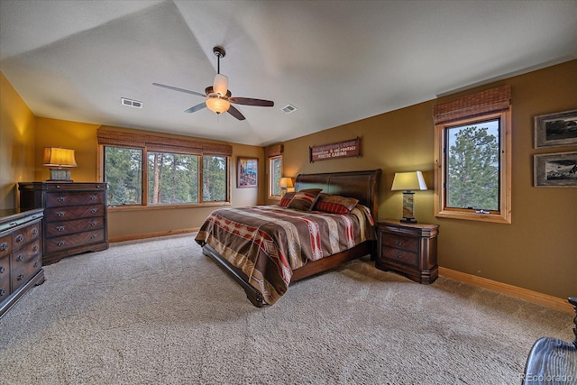 1456 Shavano Ct, Evergreen, CO 80439 - carpeted bedroom featuring baseboards and ceiling fan