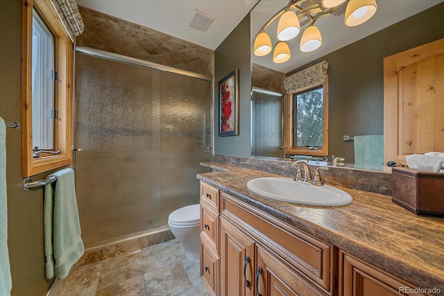 1456 Shavano Ct, Evergreen, CO 80439 - bathroom with vanity and a stall shower