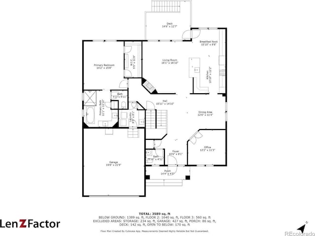 1053 Snow Lily Ct, Castle Pines, CO 80108 - floor plan / room layout