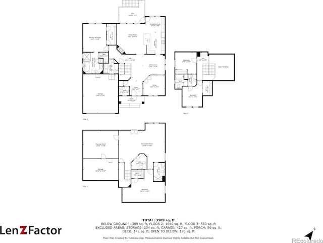 1053 Snow Lily Ct, Castle Pines, CO 80108 - view of floor plan / room layout